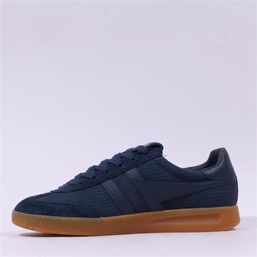 Gola Men Cyclone Marque Retro Trainer - Navy
